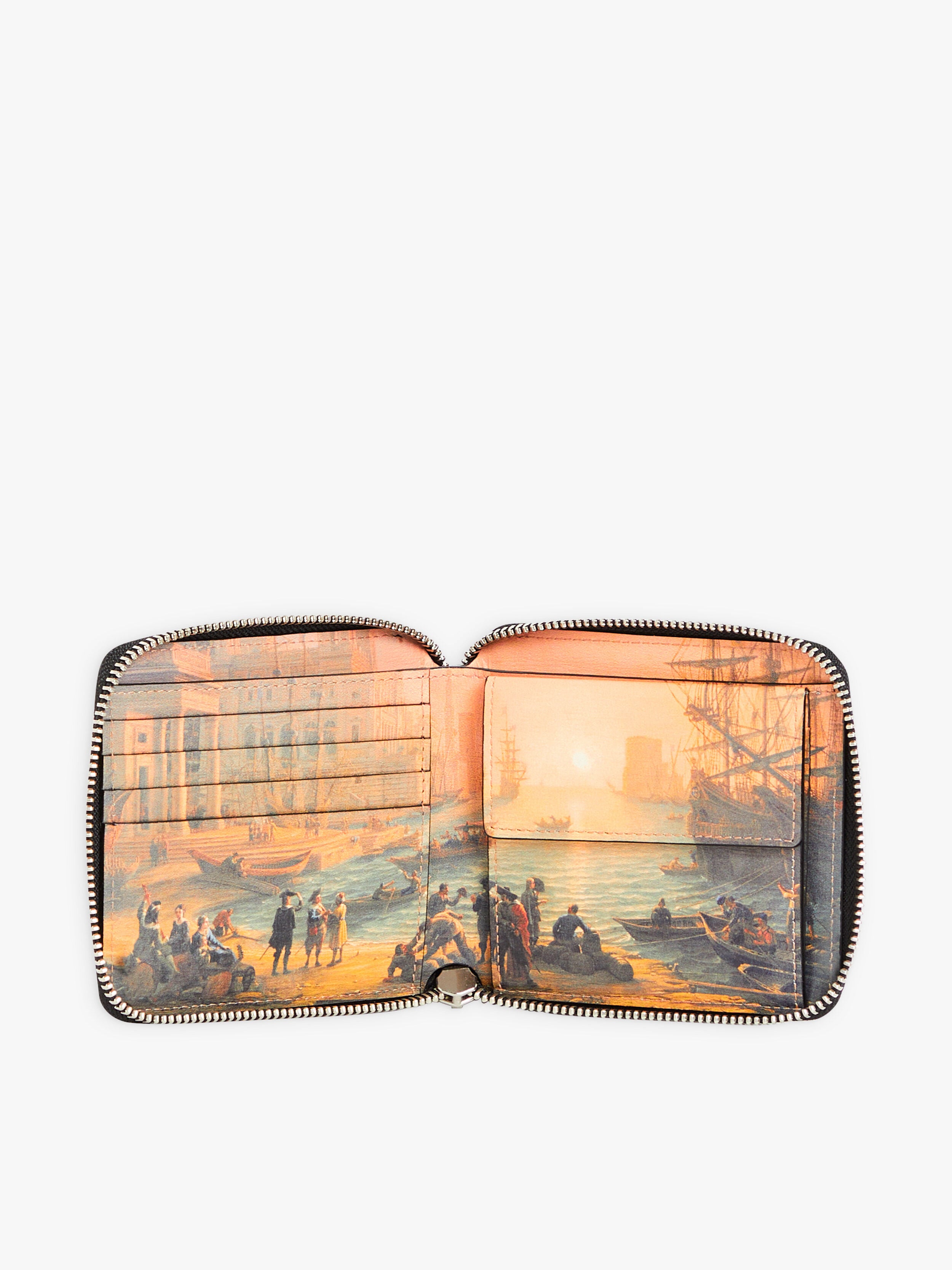 leather wallet agn&egrave;s b. inspired by the Louvre