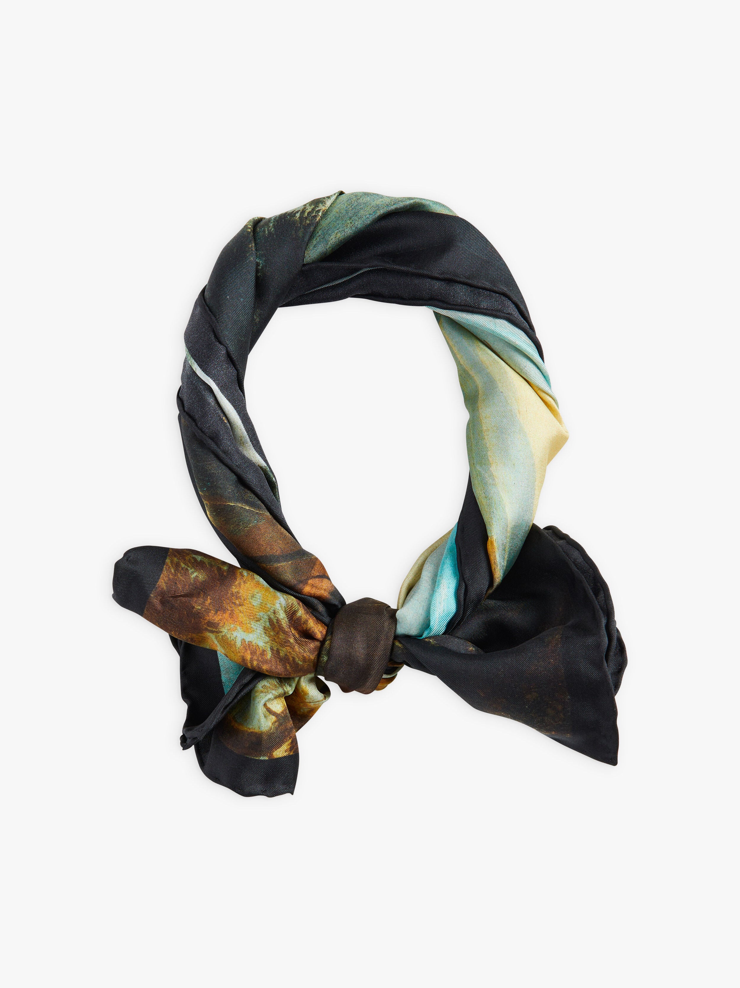 silk scarf agn&egrave;s b. inspired by the Louvre