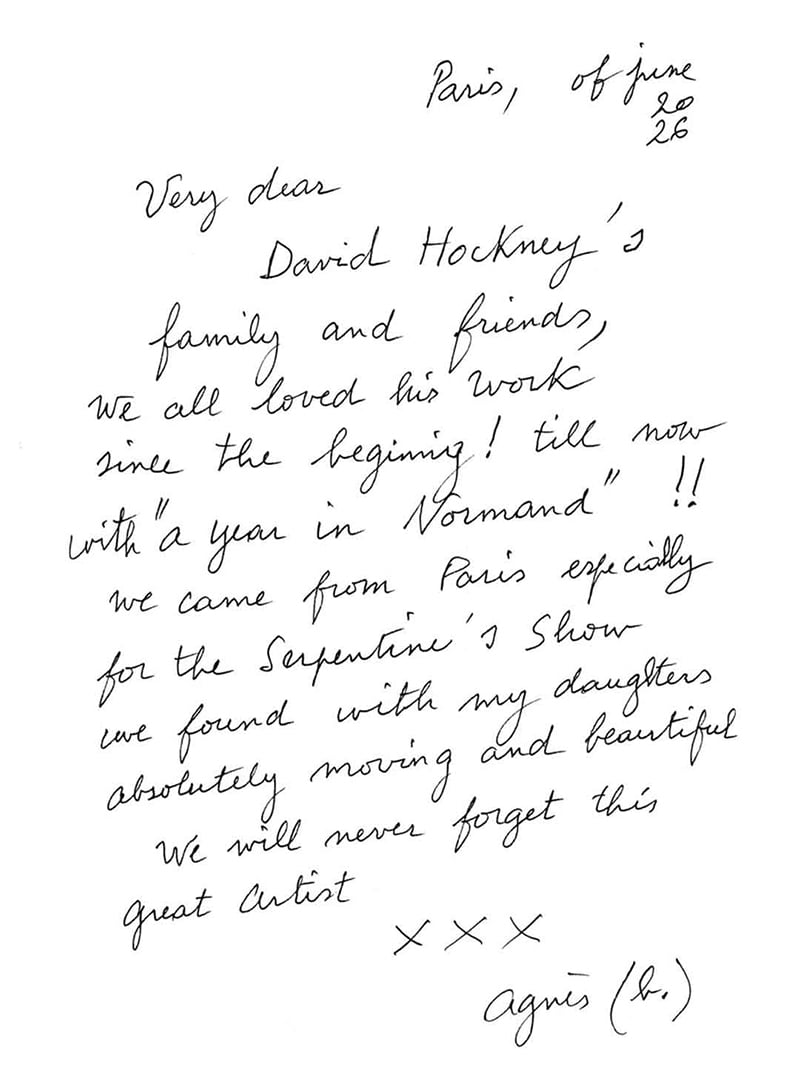 Lettre &agrave; David