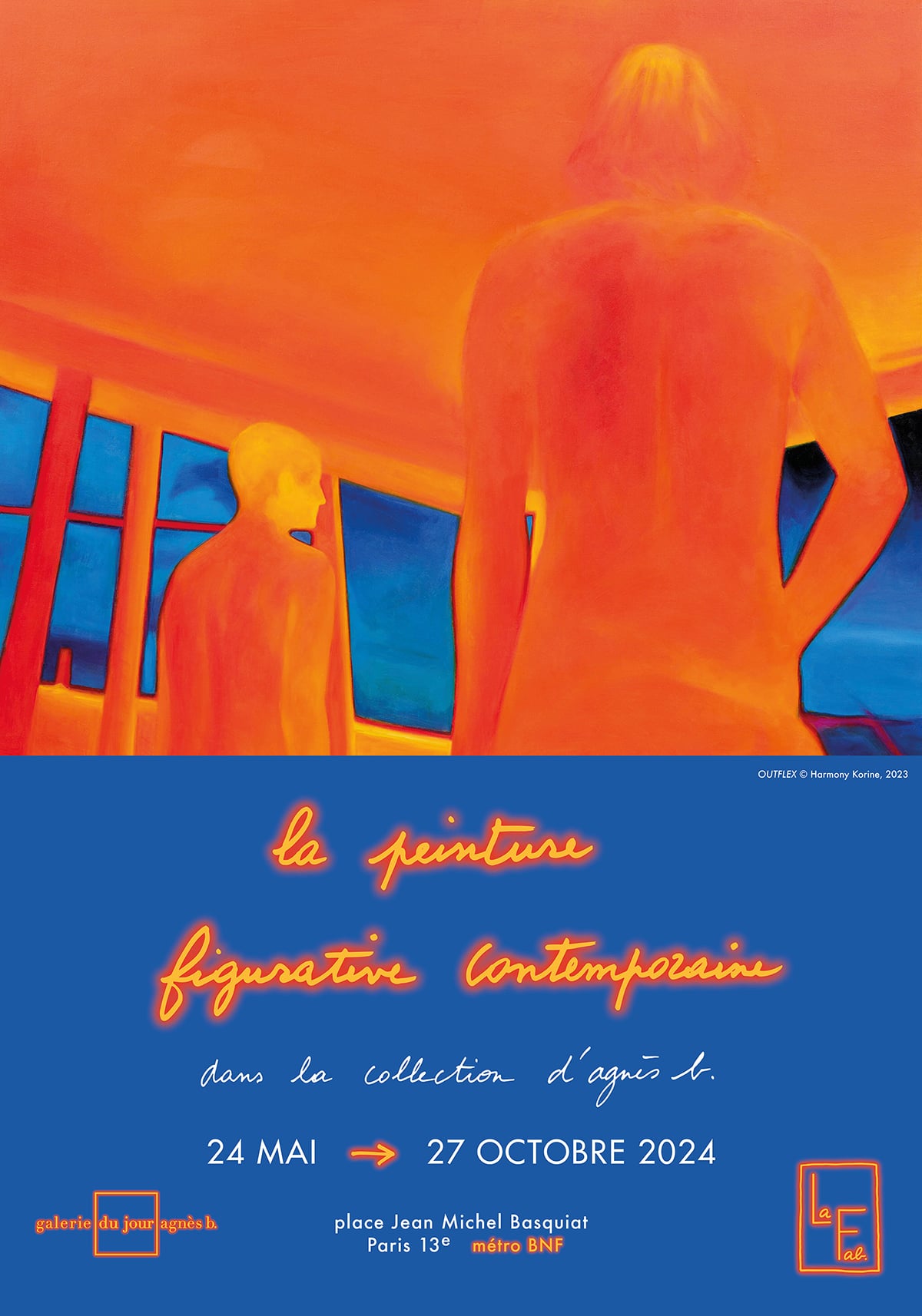 Exposition la peinture figurative contemporaine dans la collection d'agn&egrave;s b. &agrave; la Fab.
